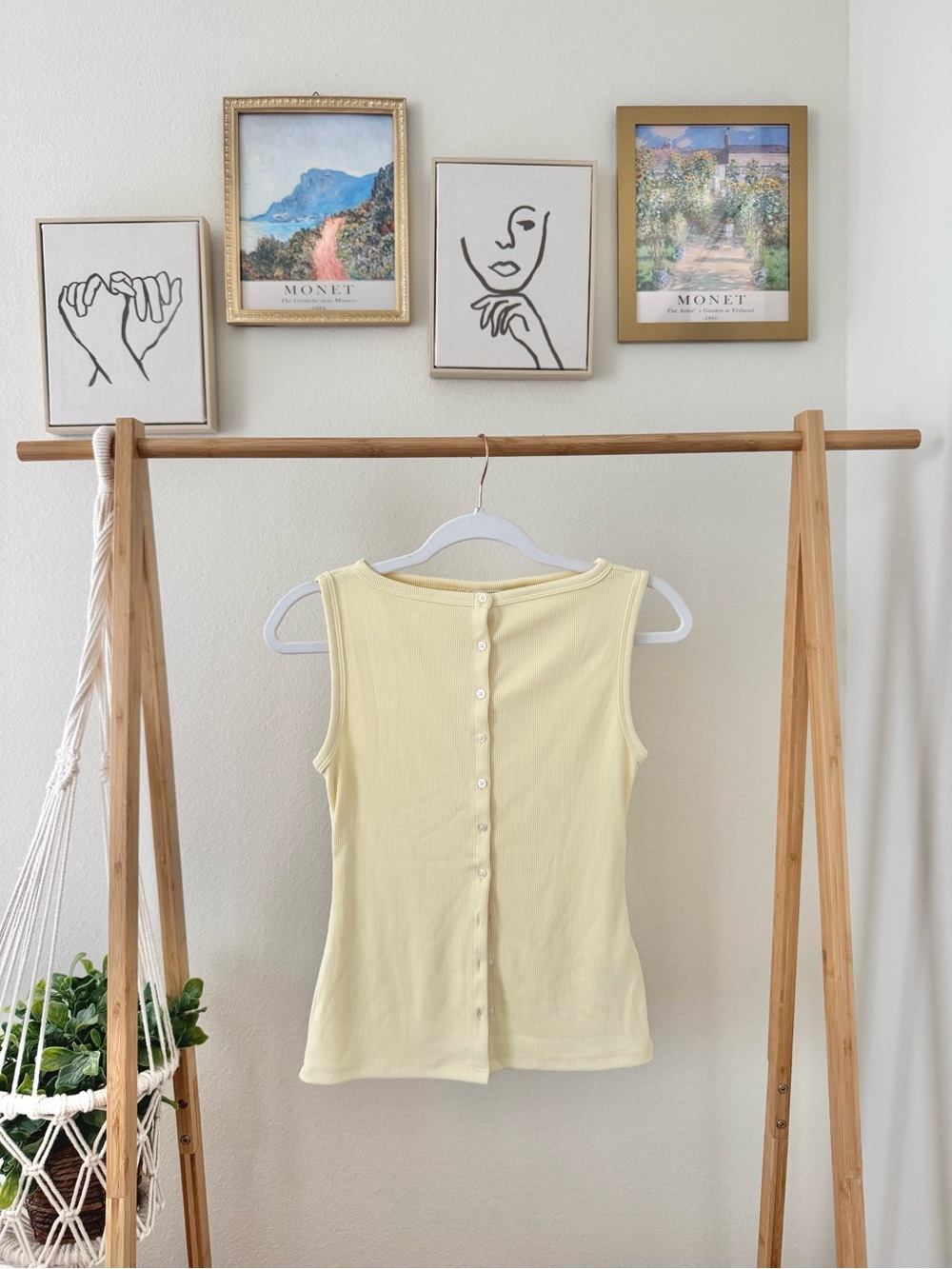 A&F Butter Yellow Tank